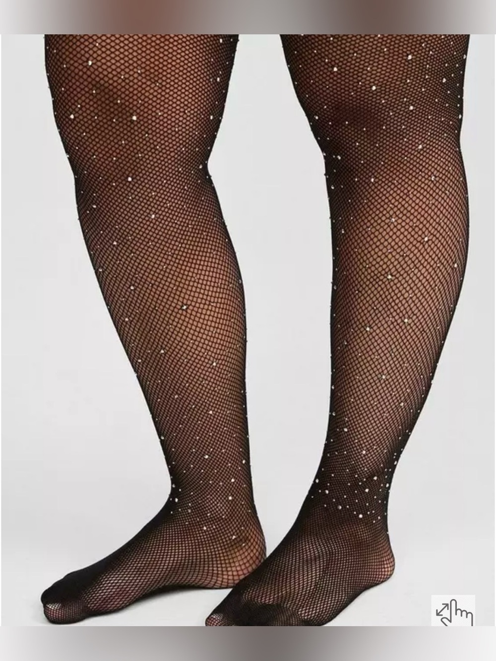 NWT Torrid rhinestone fishnet tights size 3X/4X